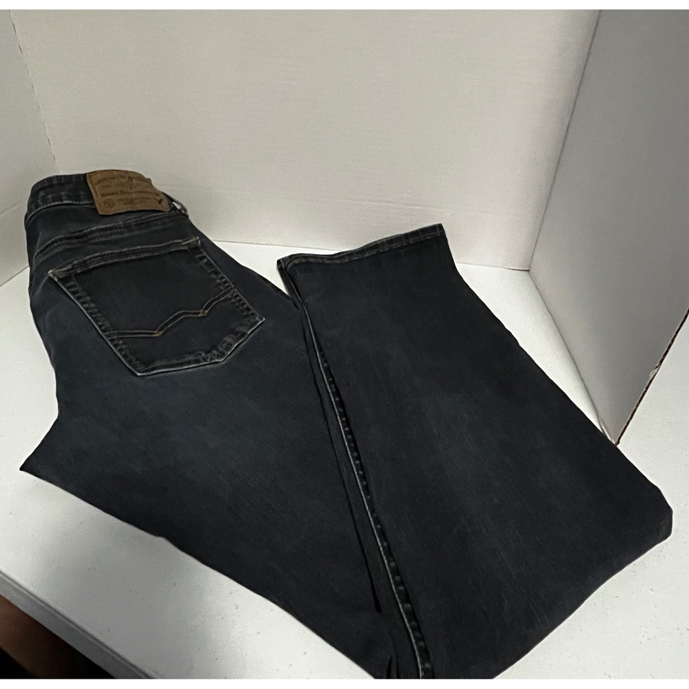 American‎ Eagle Mens Original Straight Jeans 32X31 Blue Denim Dark Wash Workwear
